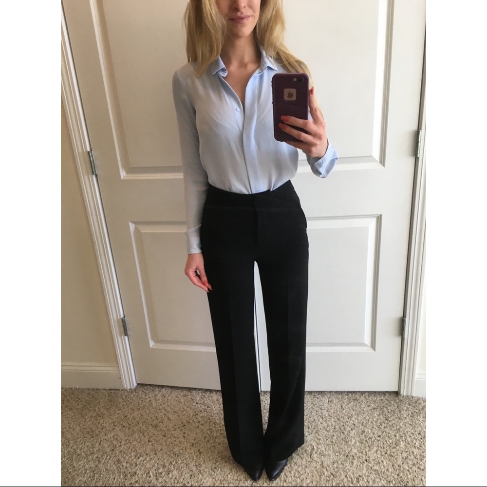 Blue H&M button up blouse